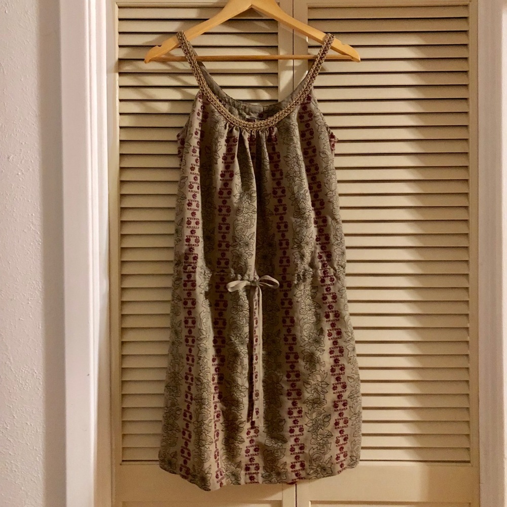 Linen and cotton summer dress.